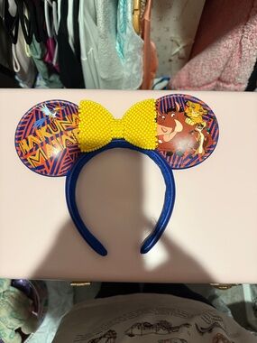 Disney Yellow Bow Blue Headband Lion King Disney Ears